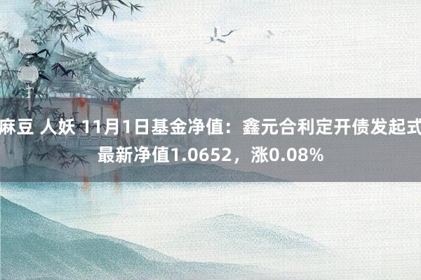 麻豆 人妖 11月1日基金净值：鑫元合利定开债发起式最新净值1.0652，涨0.08%