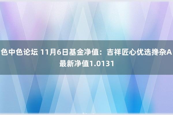 色中色论坛 11月6日基金净值：吉祥匠心优选搀杂A最新净值1.0131