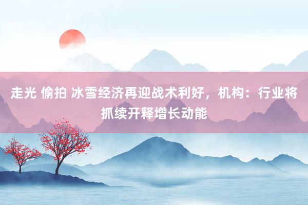 走光 偷拍 冰雪经济再迎战术利好，机构：行业将抓续开释增长动能