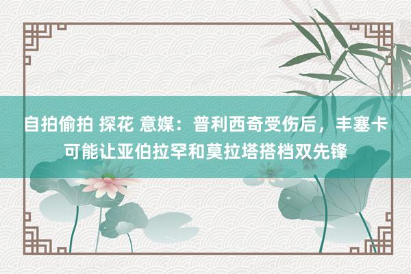 自拍偷拍 探花 意媒：普利西奇受伤后，丰塞卡可能让亚伯拉罕和莫拉塔搭档双先锋