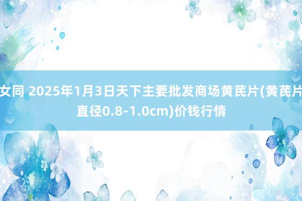 女同 2025年1月3日天下主要批发商场黄芪片(黄芪片直径0.8-1.0cm)价钱行情