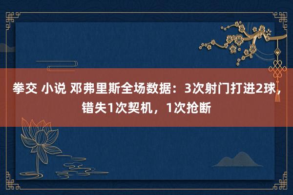 拳交 小说 邓弗里斯全场数据：3次射门打进2球，错失1次契机，1次抢断