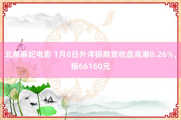 北条麻妃电影 1月8日外洋铜期货收盘高潮0.26%，报66160元